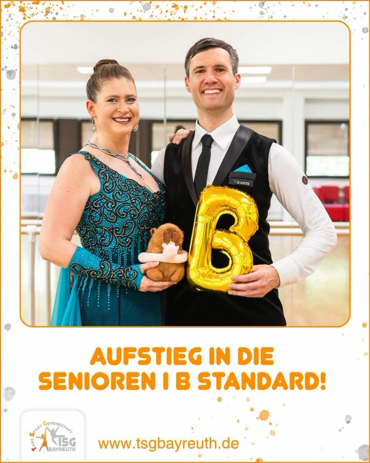 Aufstieg geschafft! 🎉 Irina und Felix sind heute bei der Bayerischen Landesmeisterschaft in die Seni